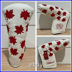Scotty Cameron 2003 Maple Leaf Putter Cover withPivot Tool HeadCover Canada Noob