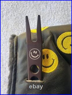 Scotty Cameron 2007 Smiley Face Headcover + OG Etched Pivot Tool Rare