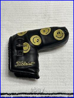 Scotty Cameron 2007 Smiley Face Putter Headcover with Unused smiley pivot tool