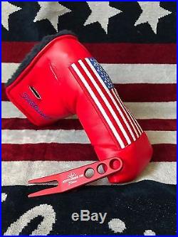 Scotty Cameron 2017 US open American flag exclusive head cover and divot tool