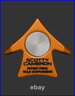 Scotty Cameron 2023 AERO ALIGNMENT TOOL BALL MARKER BRIGHT DIP ORANGE #AD00608