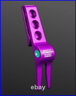 Scotty Cameron 2025 Purple Dancing Jester Clip Pivot Tool Mardi Gras Rare