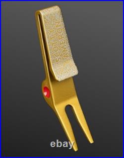 Scotty Cameron 2026 Hawaiian Open Misted Bright Dip Gold Lava Rock Pivot Tool