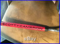Scotty Cameron 34 inch, 340 gram, RH Red X Putter with head cover and divot tool
