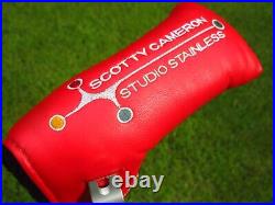 Scotty Cameron ATOMIC RED Studio Stainless CIRCLE T Blade Headcover & PIVOT TOOL