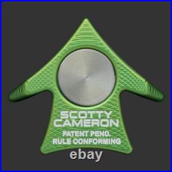 Scotty Cameron Aero Alignment Tool Ball Marker Bright Dip Green #AD00544