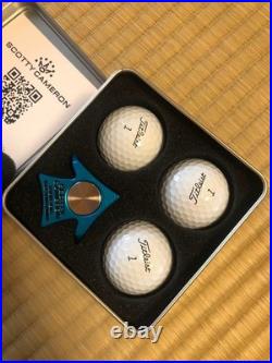 Scotty Cameron Aero Alignment Tool Ball Marker Set 3 Titleist Balls Tin Case