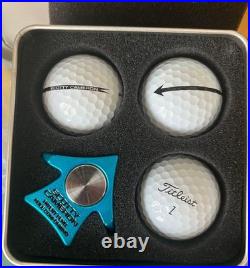 Scotty Cameron Aero Alignment Tool Ball Marker Set 3 Titleist Balls Tin Case