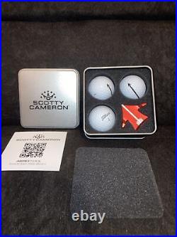 Scotty Cameron Aero Alignment Tool Red with ProV1s Holiday 2022 Release Set
