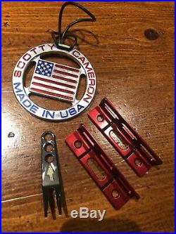 Scotty Cameron American Flag Bag Tag, Putting Guide, The Clint Divot Tool