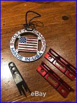 Scotty Cameron American Flag Bag Tag, Putting Guide, The Clint Divot Tool
