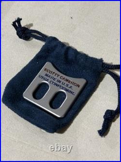 Scotty Cameron Ball Alignment Square Tool Marker Milled Stainless Blue and Res