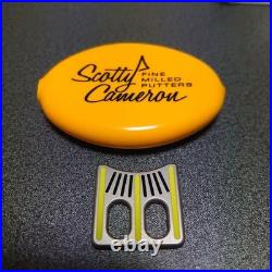 Scotty Cameron Ball Alignment Tool Yellow Golf Ball Marker Metal Japan Unused FS