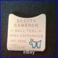 Scotty Cameron Ball Coin Marker Blue Line Tool 2010 Museum Gallery Golf Sports