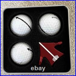 Scotty Cameron Ball Marker Aero Alignment Tool Red with3 Balls & Tin case Unused