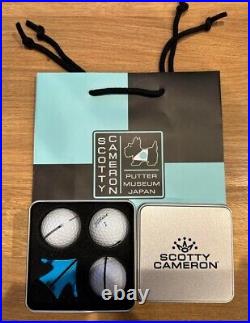 Scotty Cameron Ball Marker Aero Alignment Tool with3 Balls & Tin case Blue Mint