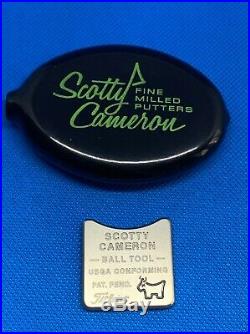 Scotty Cameron Ball Marker Alignment Tool (Lime Green) with case Bulldog