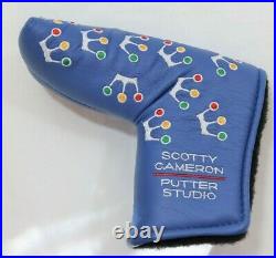 Scotty Cameron Blue Mini Crowns Putter Headcover with Divot Tool NOOB