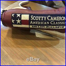 Scotty Cameron Bullseye Platinum Blade Putter with American Classic HC + Tool