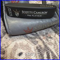 Scotty Cameron CUSTOM Newport Mid Slant Pro Platinum 34 withheadcover and Tool