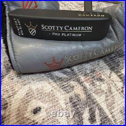 Scotty Cameron CUSTOM Newport Mid Slant Pro Platinum 34 withheadcover and Tool