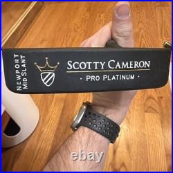 Scotty Cameron CUSTOM Newport Mid Slant Pro Platinum 34 withheadcover and Tool