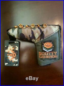 Scotty Cameron Camo Headcover withBag tag, Pivot tool, Tees, Ranking pin MINT