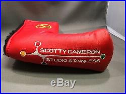 Scotty Cameron Circle T Putter Cover Red Studio Stainless New With Pivot Tool
