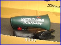 Scotty Cameron Dark Green Art withPivot Tool Putter Headcover Very Rare NOOB