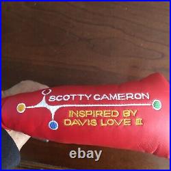 Scotty Cameron-Davis Love Putter With Headcover And Divot Tool