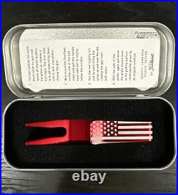 Scotty Cameron Divot Tool Red With USA Flag New Hard To Find