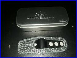 Scotty Cameron Divot Tool withExotic Genuine Slate Grey Alligator Leather Holster