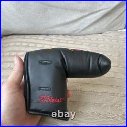 Scotty Cameron Fan Club Black Titleist Putter Head Cover No Tool Scotty Cameron Fan Club Black Titleist Putter Head Cover No Tool
