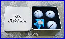 Scotty Cameron Gallery AERO ALIGNMENT TOOL KIT 3 Pro-V Balls & Tin Turbo Blue