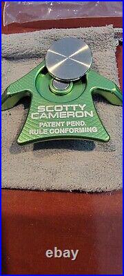 Scotty Cameron Gallery AERO BALL MARKER & ALIGNMENT TOOL-Green-With Pouch-NEW
