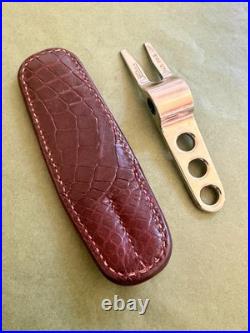 Scotty Cameron Gator Leather Pivot Divot Tool With Holster Stainless Steel Scotty Cameron Gator Leather Pivot Divot Tool With Holster Stainless Steel