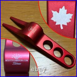 Scotty Cameron Green Fork Maple Leaf Red From JP 3Unused