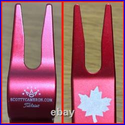 Scotty Cameron Green Fork Maple Leaf Red From JP 3Unused