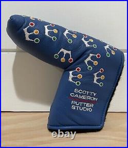 Scotty Cameron Headcover 2002 Blue Mini Crown Putter Cover With Pivot Tool New