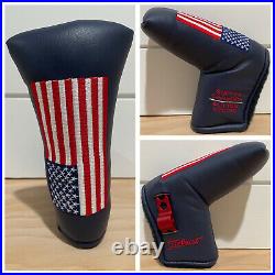 Scotty Cameron Headcover 2002 Blue USA Flag Putter Cover With Pivot Tool New