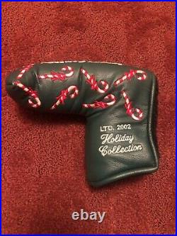 Scotty Cameron Headcover 2002 Green Holiday Candy Canes with Tool