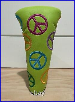 Scotty Cameron Headcover 2003 Lime Peace Sign Putter Cover Divot Tool Golf New