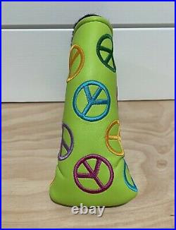 Scotty Cameron Headcover 2003 Lime Peace Sign Putter Cover Divot Tool Golf New