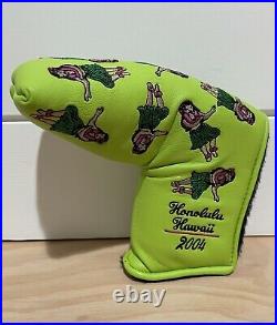 Scotty Cameron Headcover 2004 Hula Girl Lime Putter Cover Divot Tool Golf New