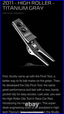 Scotty Cameron High Roller Clip Divot Pivot Tool set of 7 colors