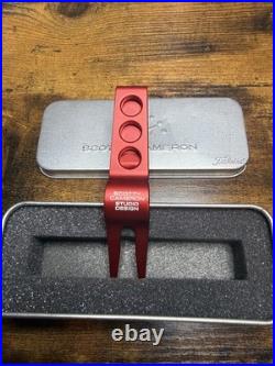 Scotty Cameron Jackpot Johnny Metal Golf Divot Repair Tool, Red