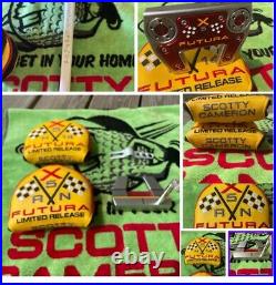 Scotty Cameron Limited Edition Futura X5 H14 2 Headcovers & Pivot Tool