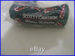 Scotty Cameron Limited Release 2002 Holiday Candy Cane Headcover with Divot tool