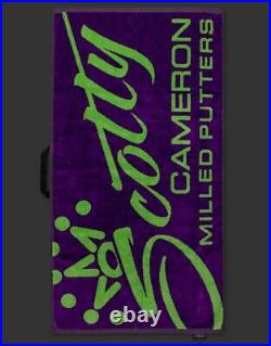 Scotty Cameron Mardi Gras Towel Purple Aero Alignment Tool Ball Marker
