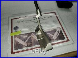 Scotty Cameron Mil Spec 34 340G in pro platinum T Grip COA Headcover pivot tool